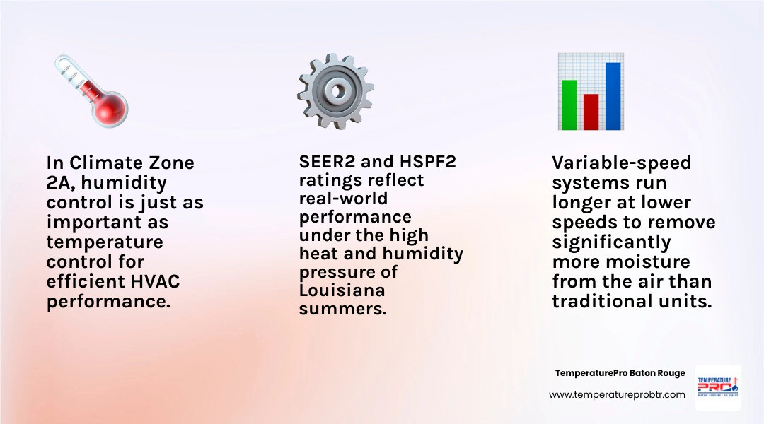 Infographic showing how heat pumps remove humidity and provide efficient cooling in hot-humid Climate Zone 2A infographic Infographic showing how heat pumps remove humidity and provide efficient cooling in hot-humid Climate Zone 2A infographic