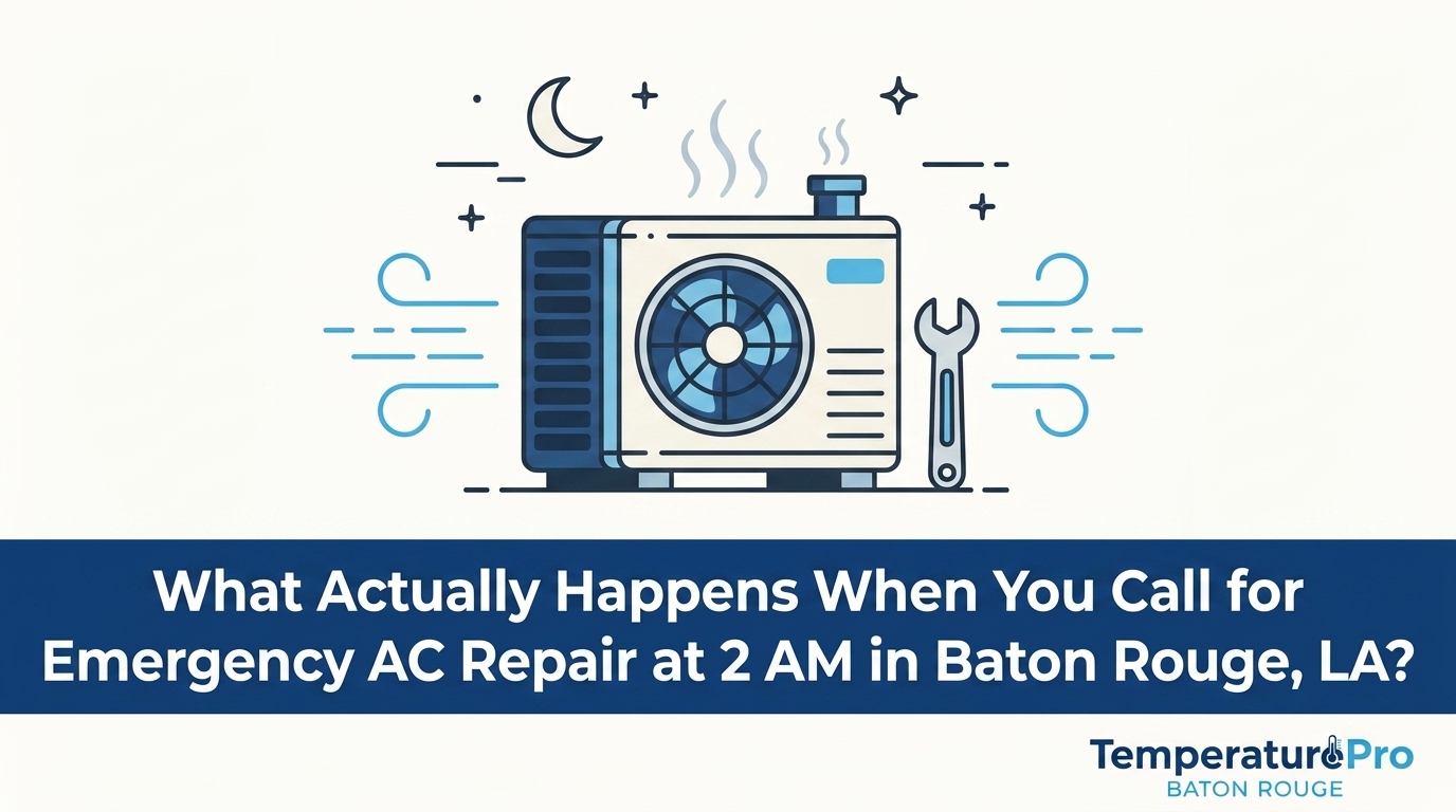 What Actually Happens When You Call for Emergency AC Repair at 2 AM in Baton Rouge