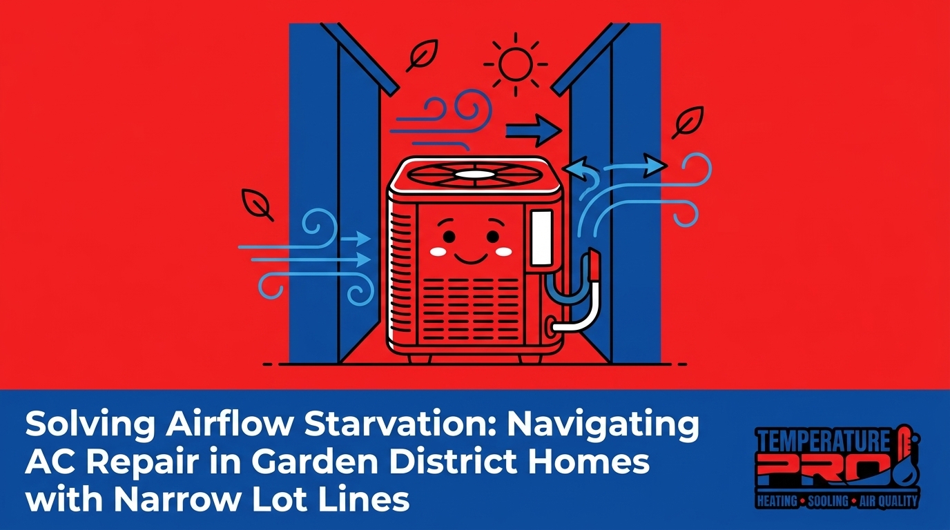 Navigating AC Repair in Garden District Homes with Narrow Lot Lines