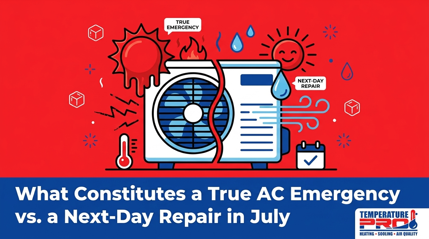 What Constitutes a True AC Emergency vs. a Next-Day Repair in July