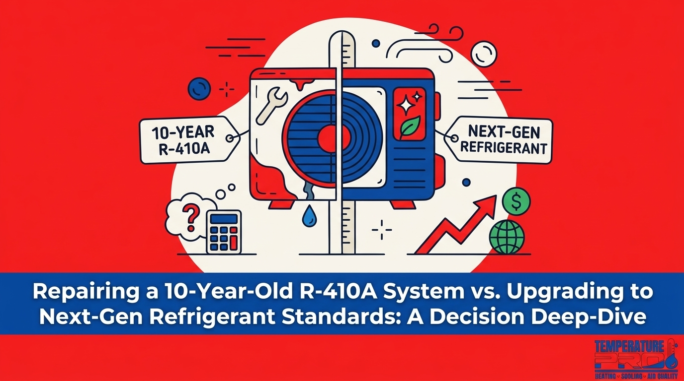 Repairing a 10-Year-Old R-410A System vs. Upgrading to Next-Gen Refrigerant Standards
