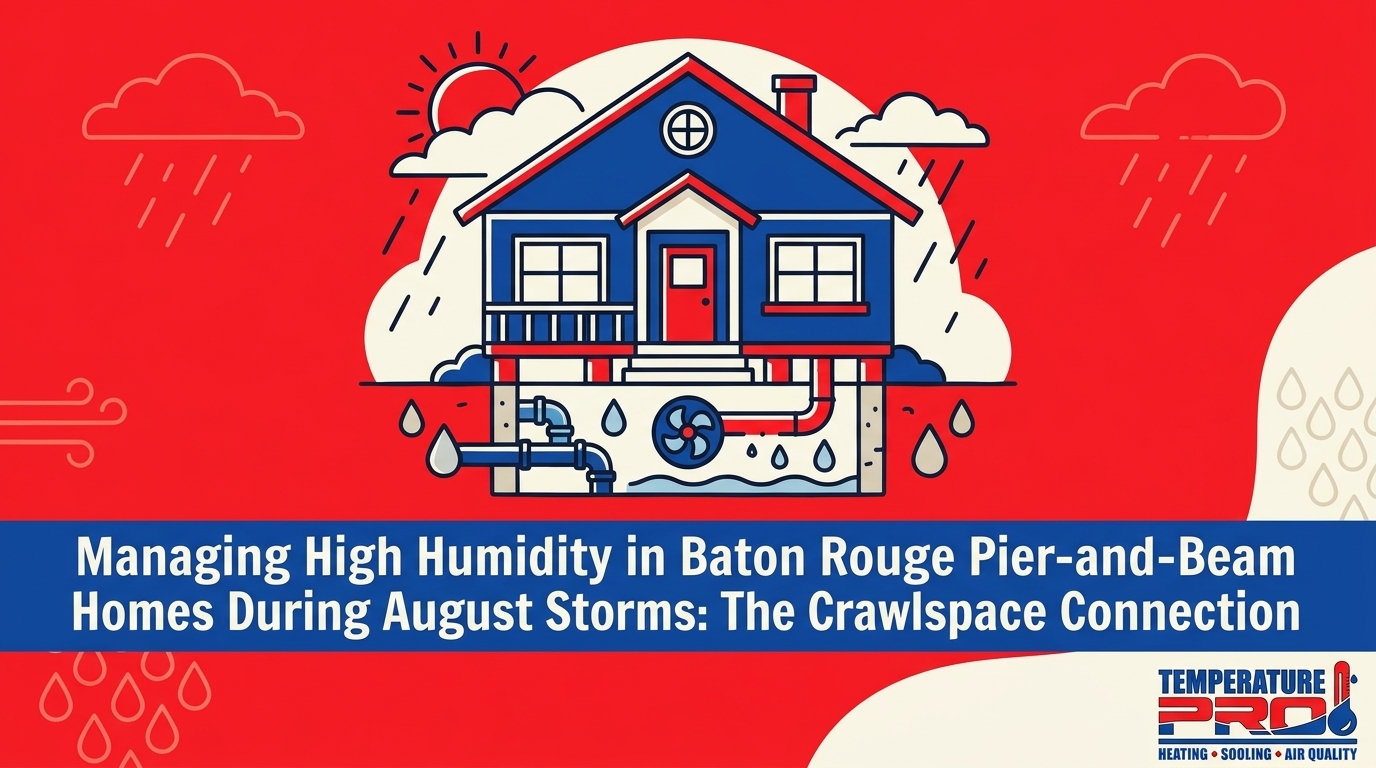 Managing High Humidity in Baton Rouge Pier-and-Beam Homes During August Storms