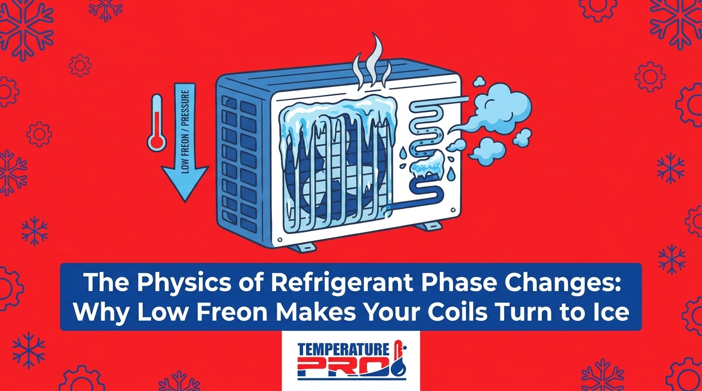 The Physics of Refrigerant Phase Changes: Why Low Freon Makes Your Coils Turn to Ice