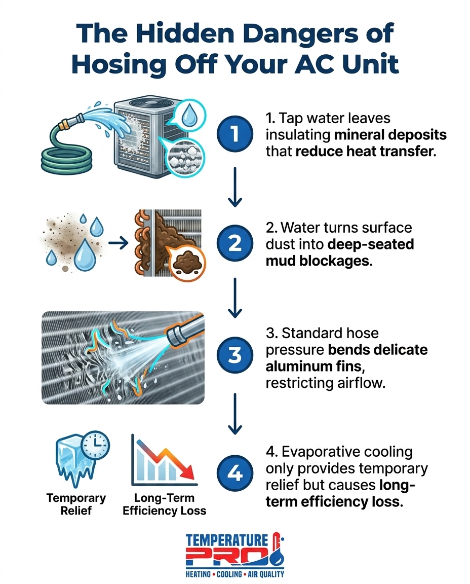 The Hidden Dangers of Hosing Off Your AC Unit