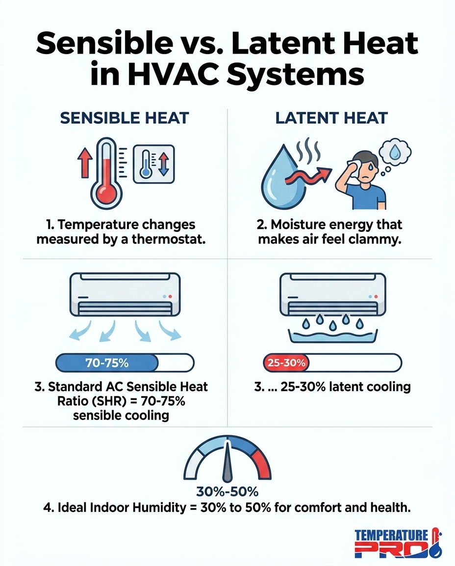 Sensible vs. Latent Heat in HVAC Systems