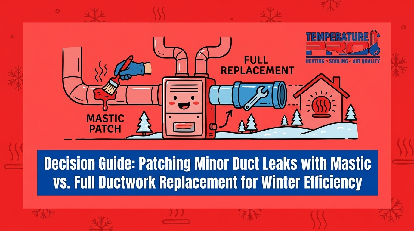 Patching Minor Duct Leaks with Mastic vs. Full Ductwork Replacement for Winter Efficiency