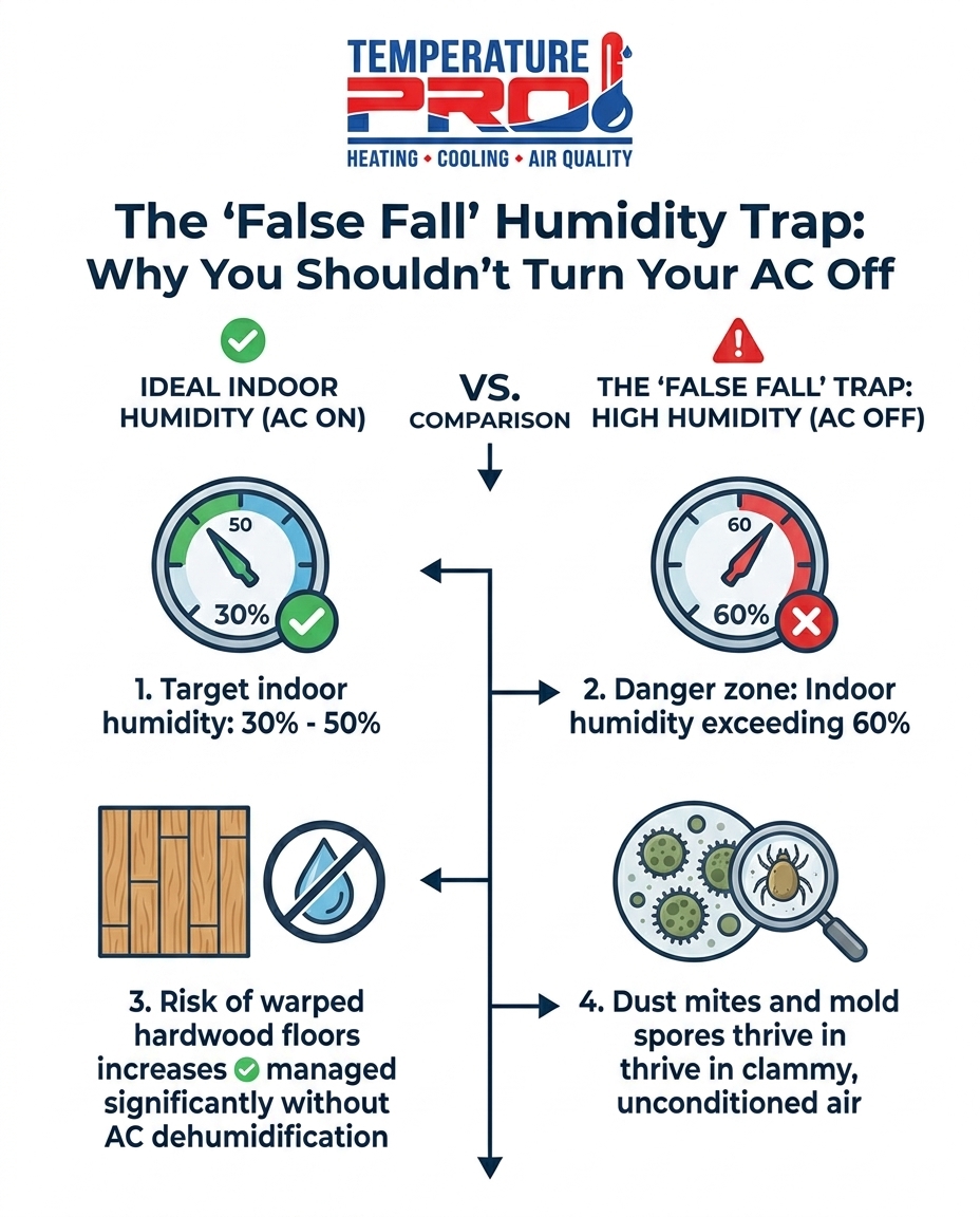 The 'False Fall' Humidity Trap: Why You Shouldn't Turn Your AC Off