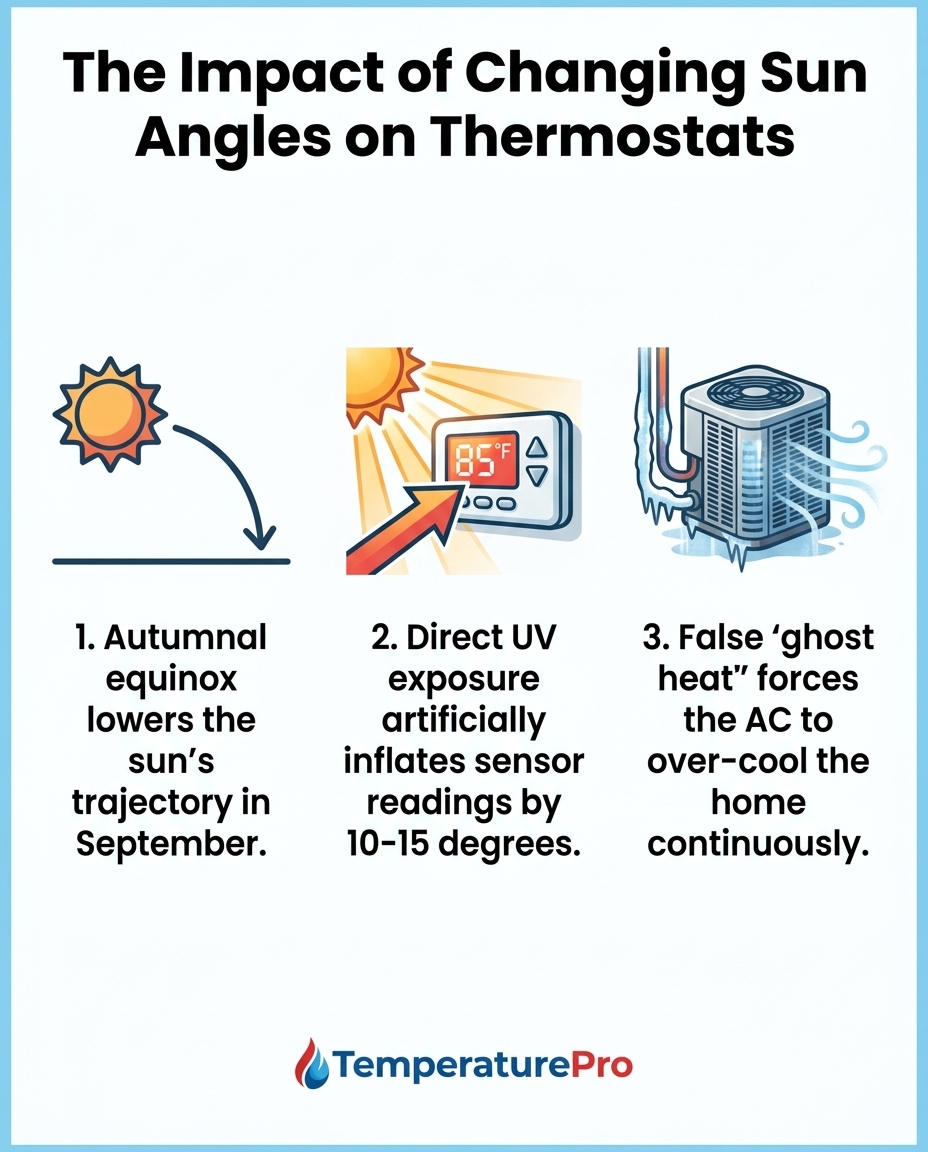 The Impact of Changing Sun Angles on Thermostats