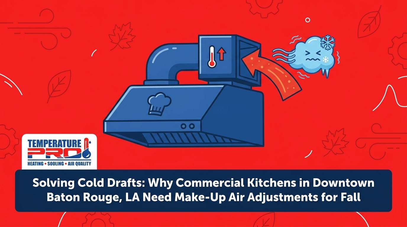 Why Commercial Kitchens in Downtown Baton Rouge Need Dedicated Make-Up Air Adjustments for Fall