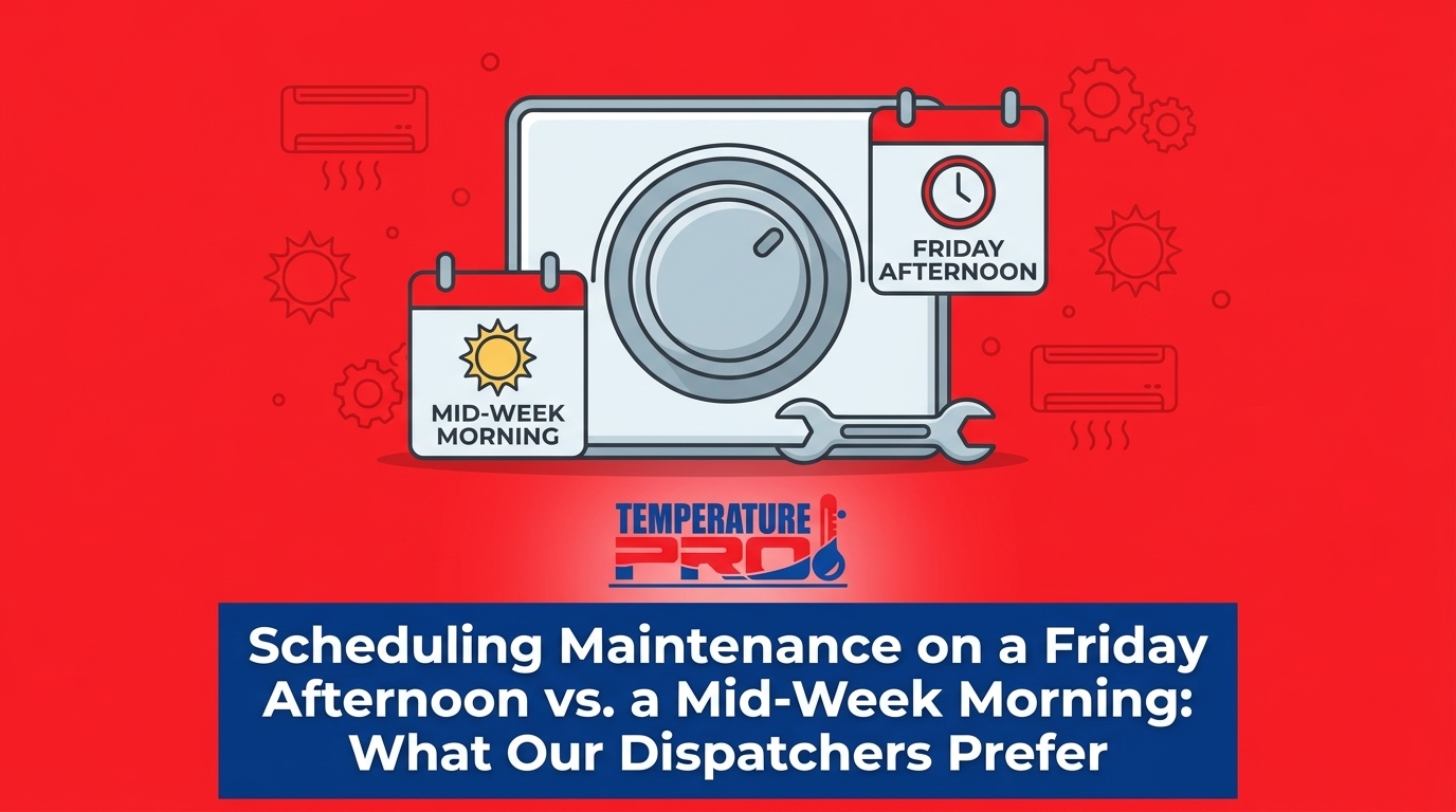 Scheduling Maintenance on a Friday Afternoon vs. a Mid-Week Morning: What Our Dispatchers Prefer