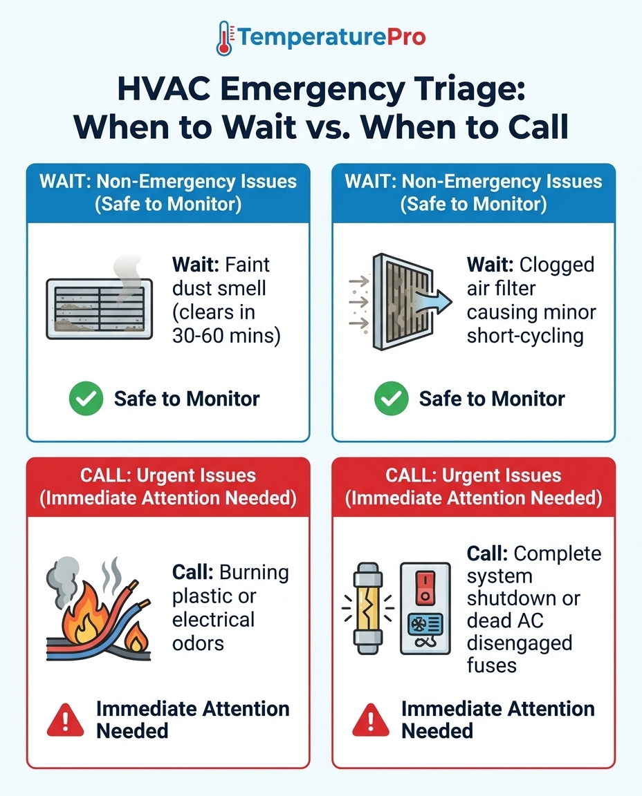 HVAC Emergency Triage: When to Wait vs. When to Call