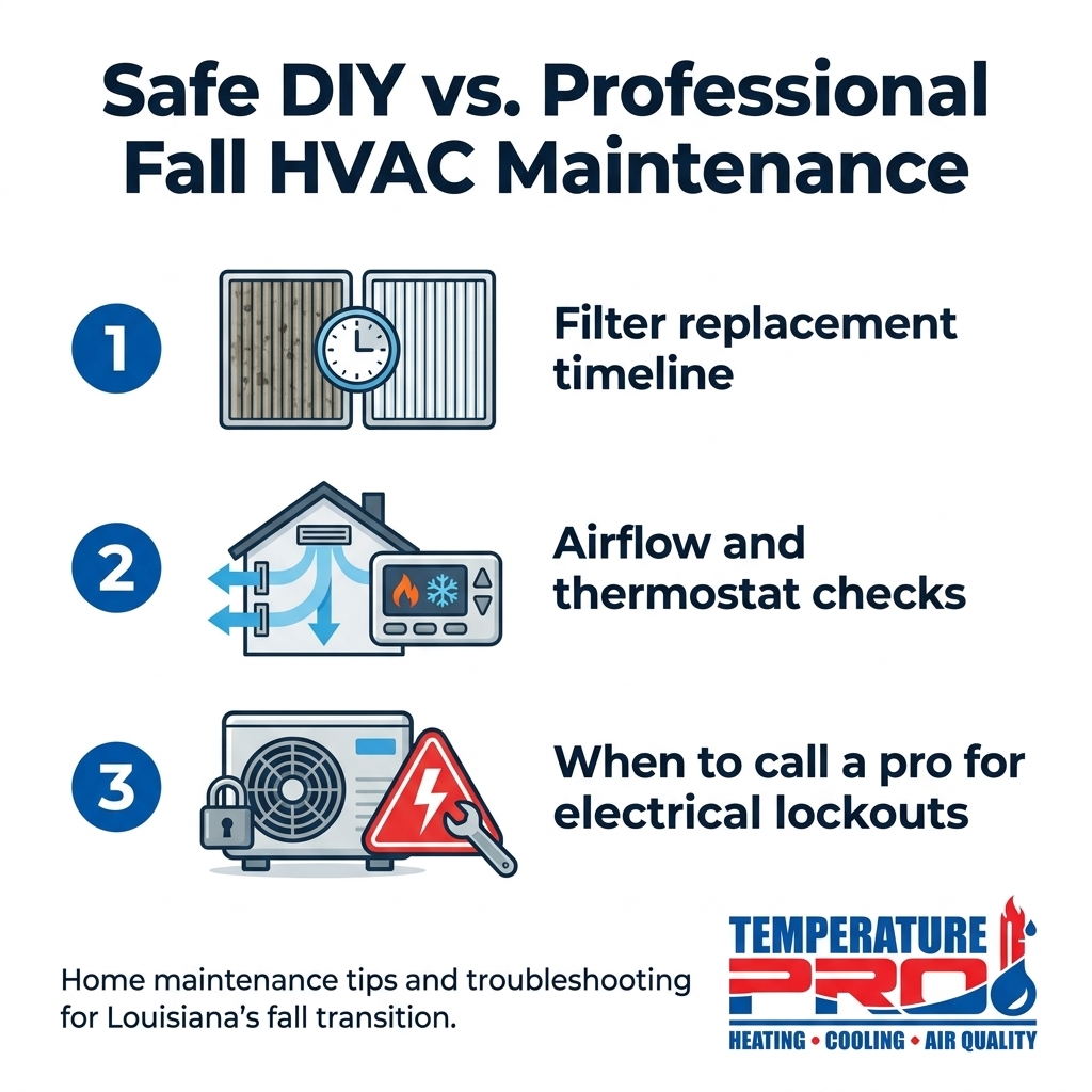 Safe DIY vs. Professional Fall HVAC Maintenance