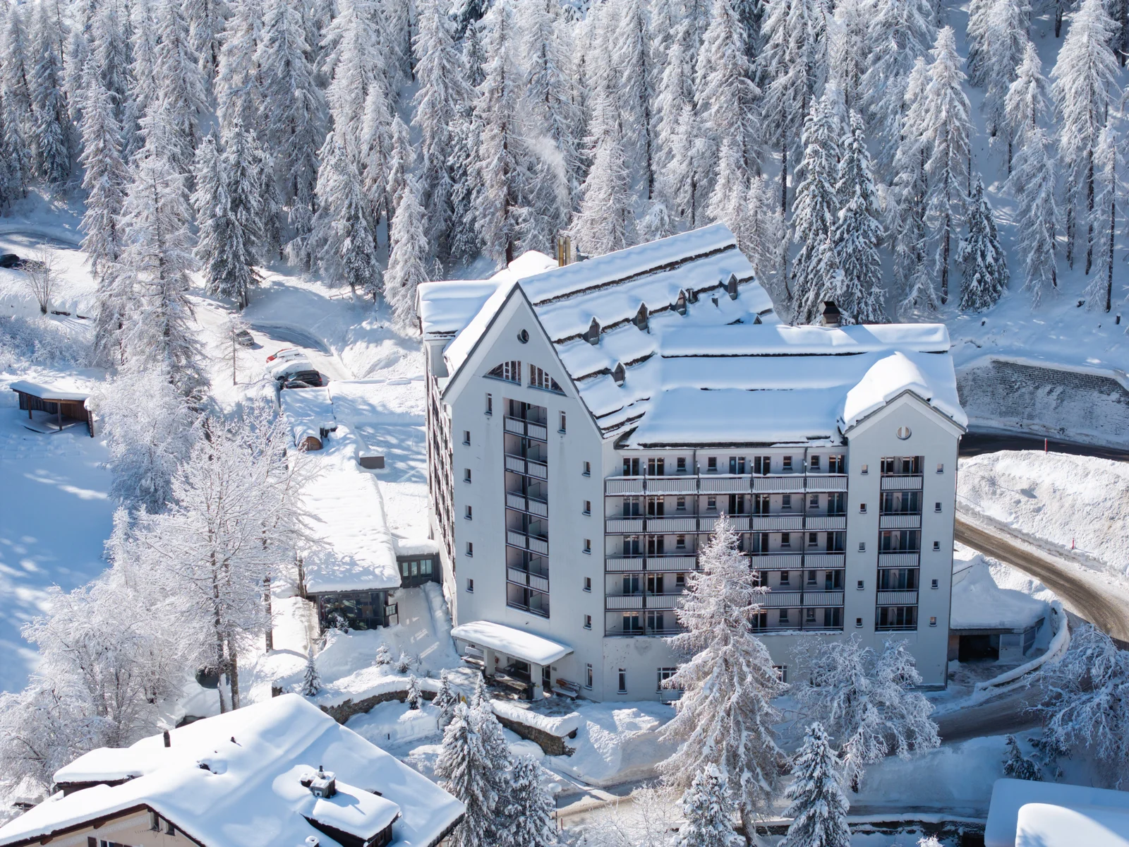 Schweizerhof, Sils Maria dans l'Engadine enneigée