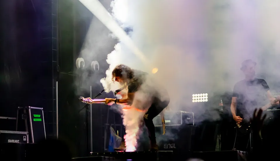Live music on stage at Arosa Electronica