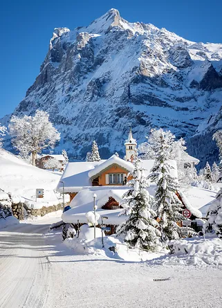 Visite du Père Noël à Grindelwald