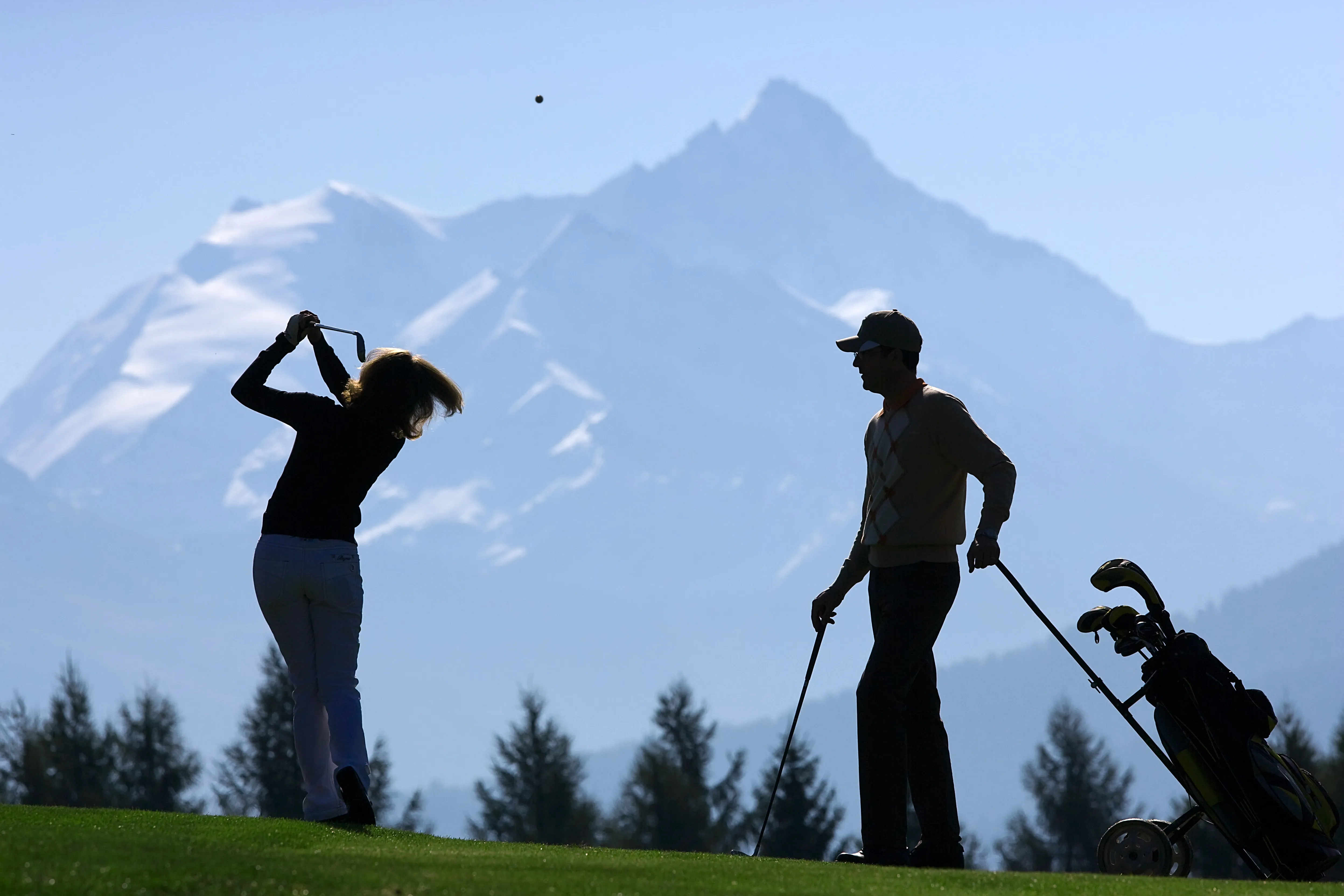 Golfing in the Swiss Alps