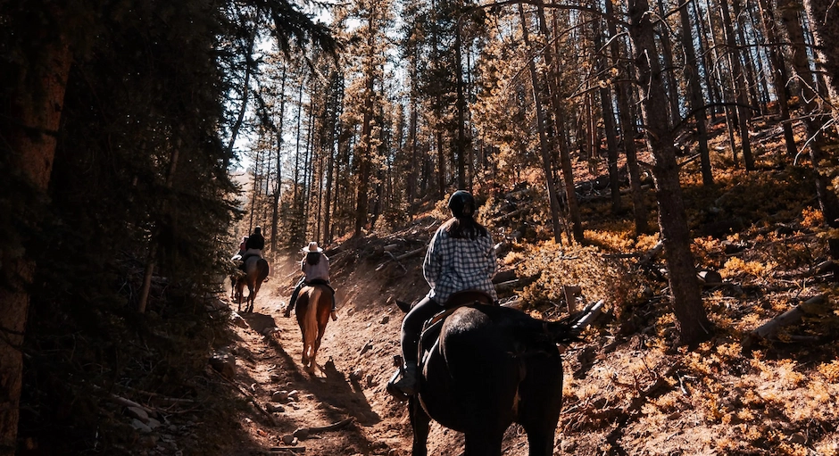 Horse riding in Crans Montana