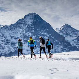 Winter trail running in the Jungfrau region