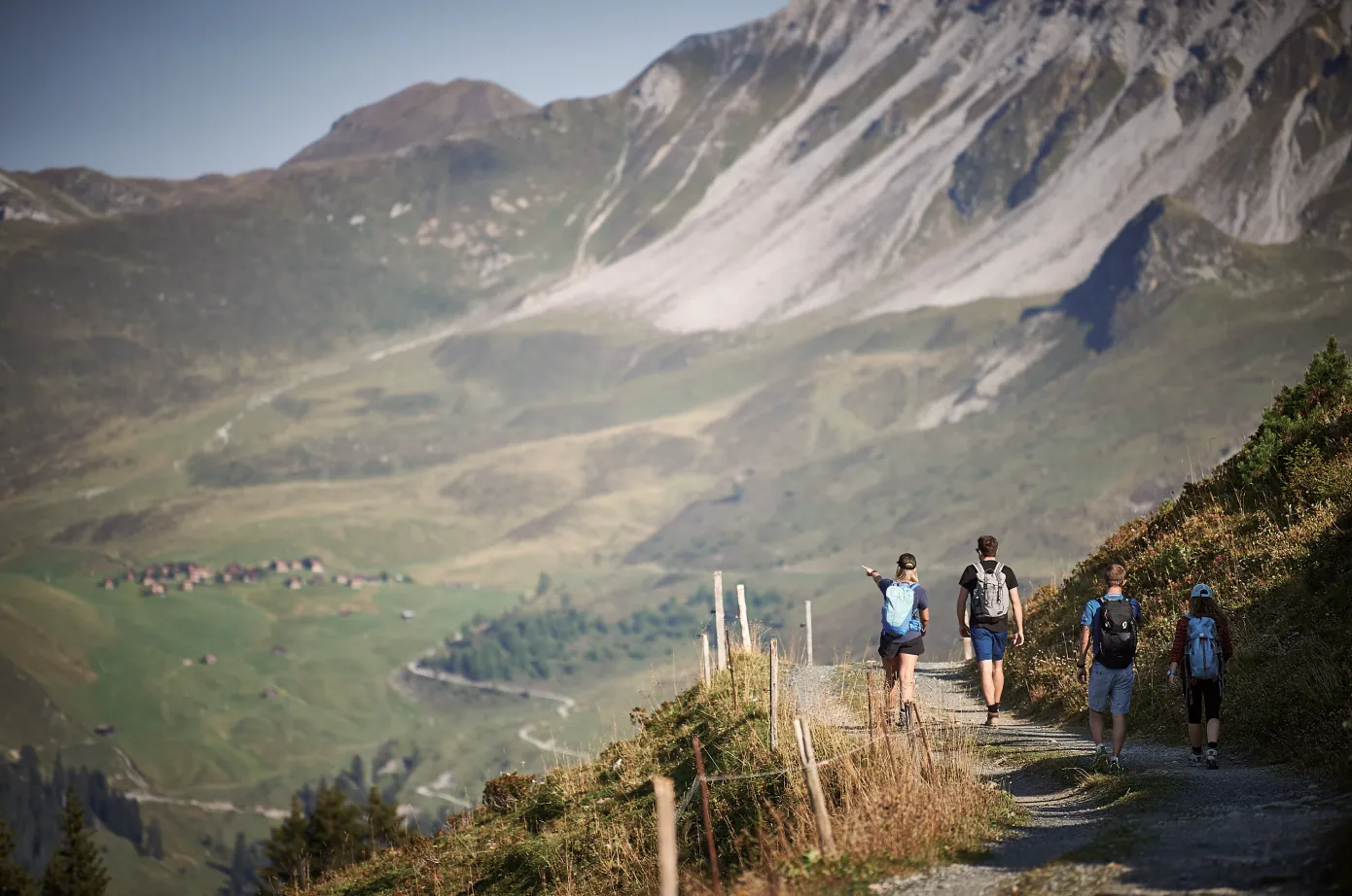 Hiking to the Schiesshorn