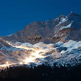 ‍Corvatsch Nuit de neige