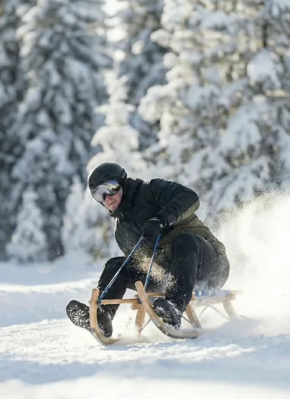 Sledging in Arosa