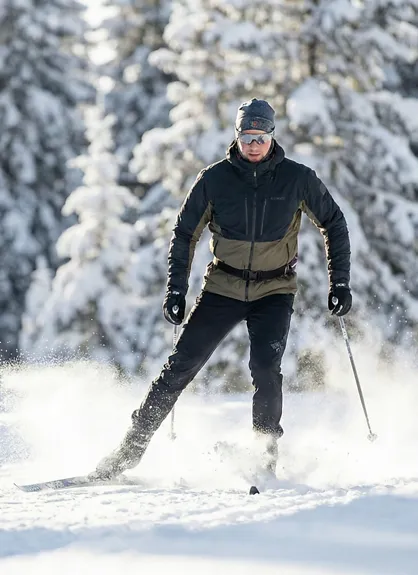 Cross-country skiing in Arosa