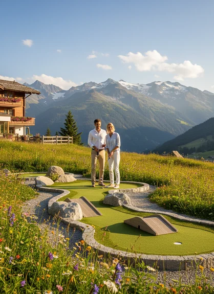 Mini Golf in Arosa: Alpine Putting with Mountain Views