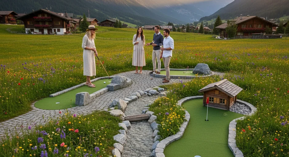 Mini Golf in Arosa: Alpine Putting with Mountain Views