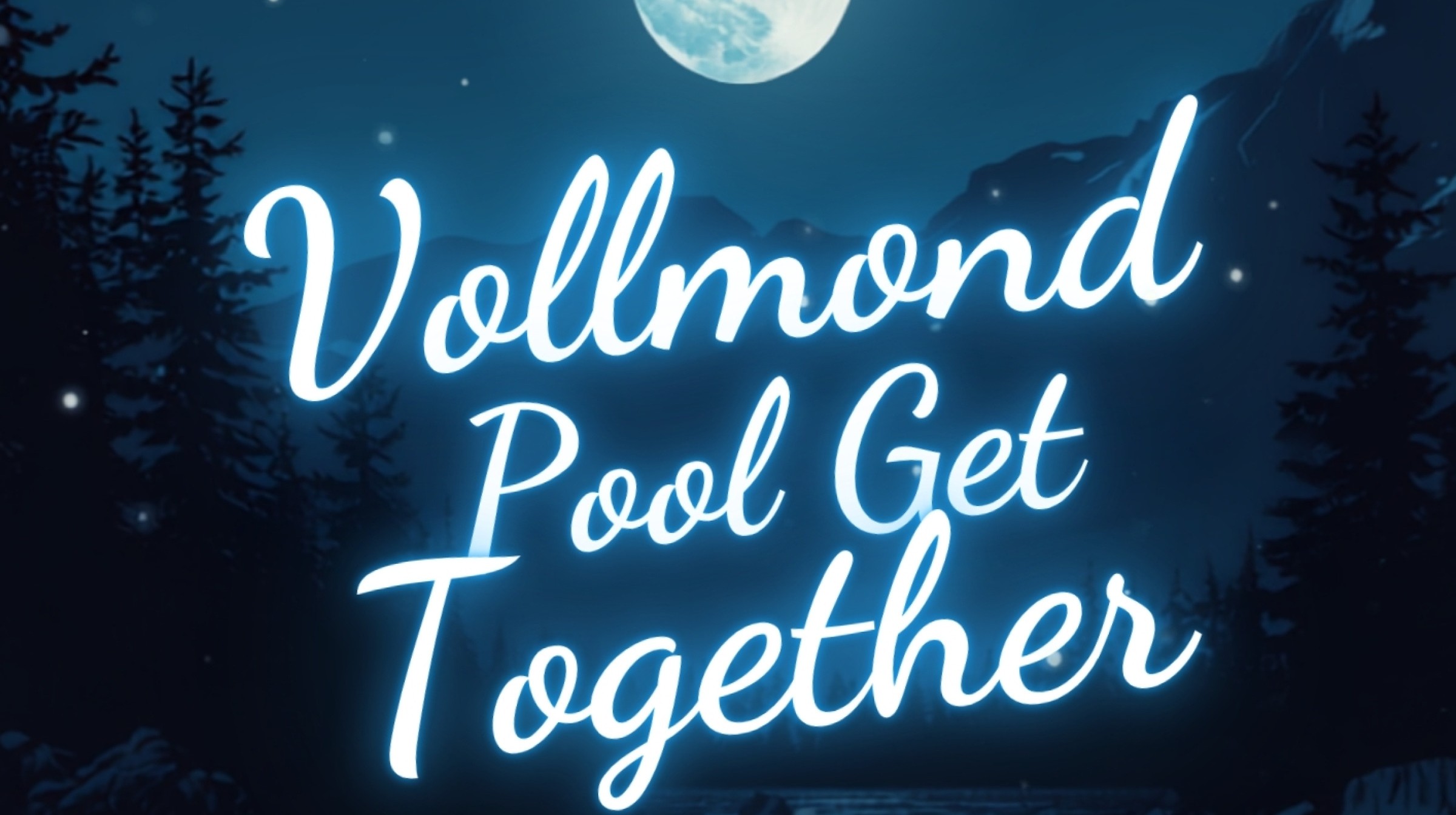 Poolbereich für die Vollmondnacht im Hotel Altein, Arosa