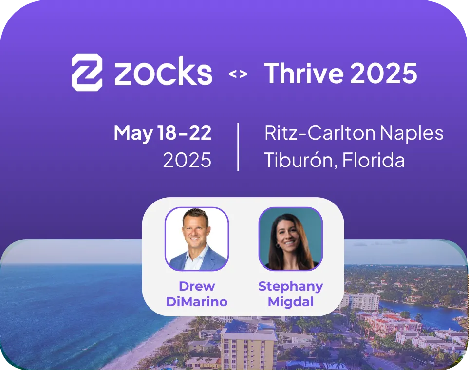 Zock AI Meeting Assistant platgorm at Thrive 2025 conference in Florida