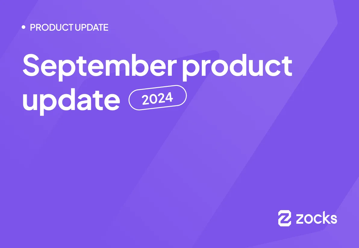 September Product Update