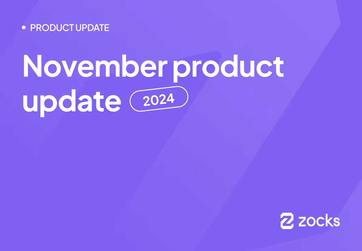 November Product Update