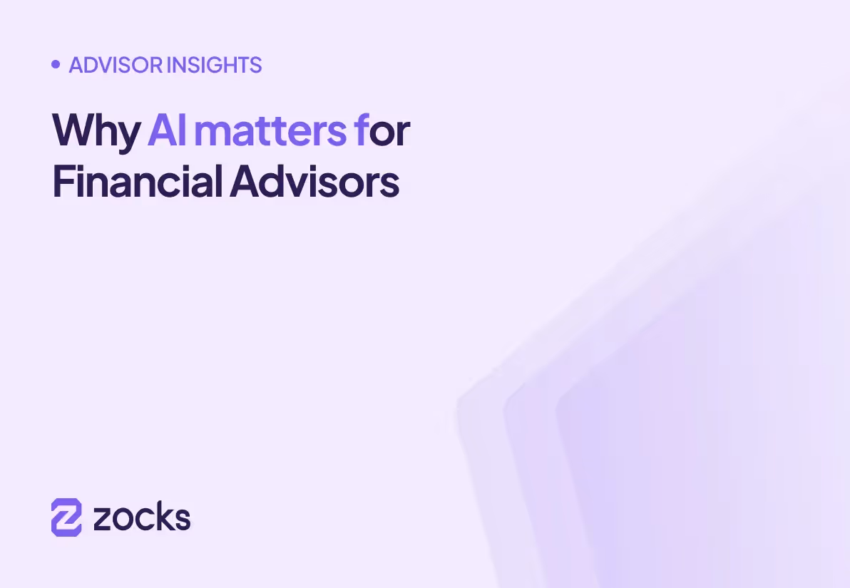 Why AI matters for Financial Advisors