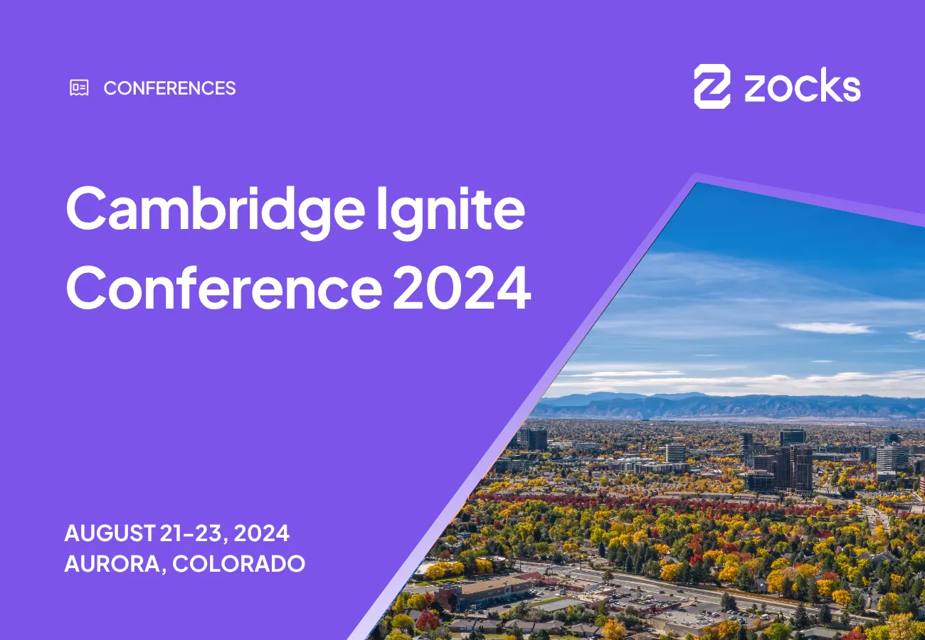 Zocks at Cambridge Ignite Conference 2024