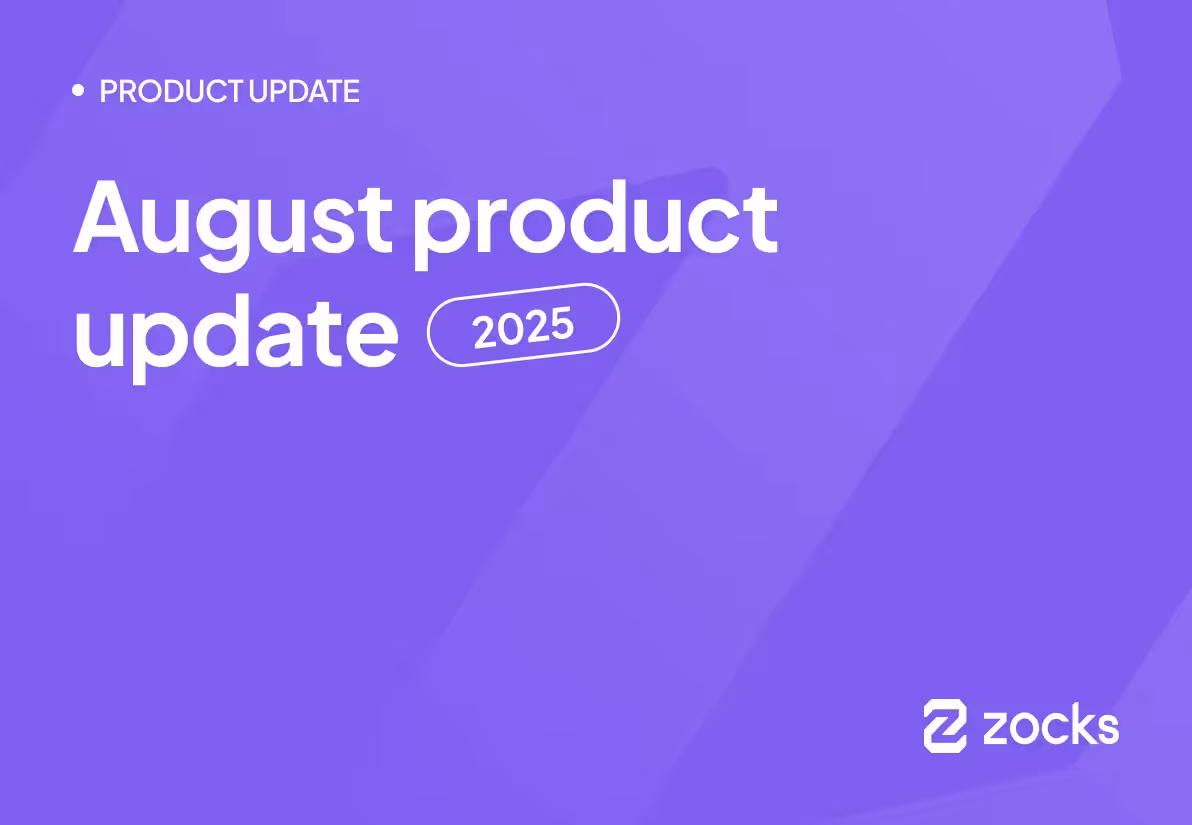 August 2025 Product Update