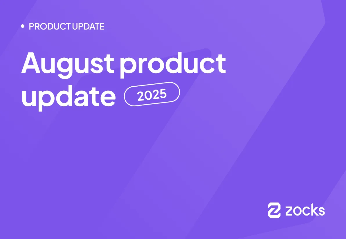 August 2025 Product Update