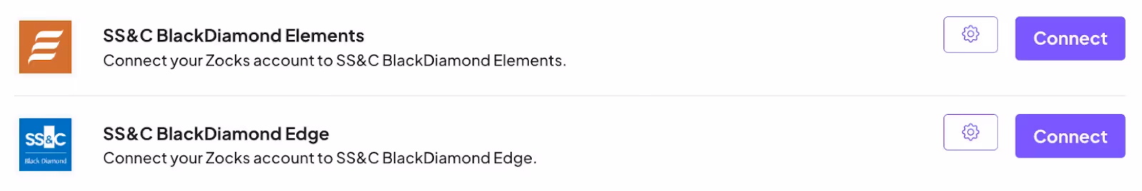 Zocks Black Diamond CRM integration