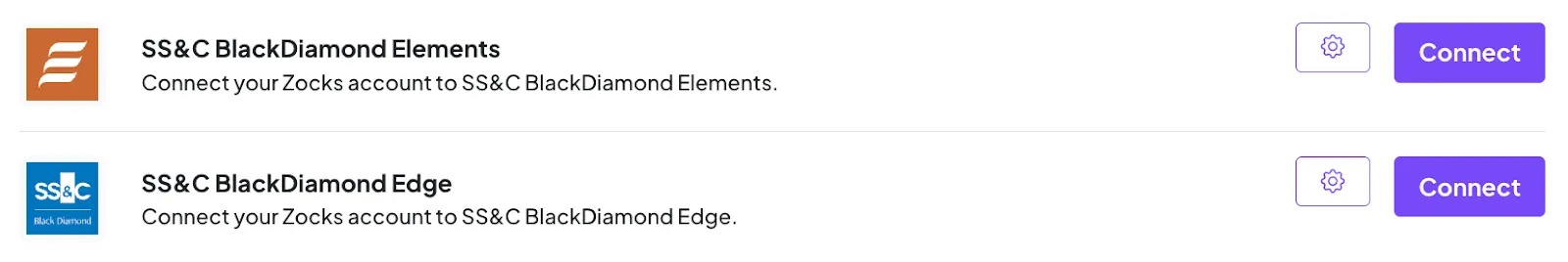 Zocks Black Diamond CRM integration