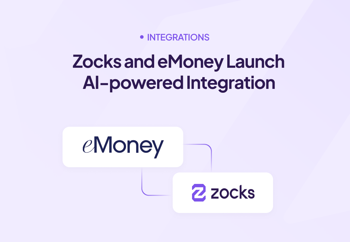 Zocks and eMoney Launch AI-powered Integration to Eliminate Manual Data Entry and Maintenance in Financial Planning
