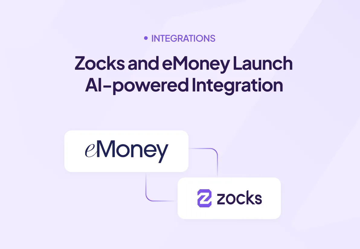 Zocks and eMoney Launch AI-powered Integration to Eliminate Manual Data Entry and Maintenance in Financial Planning