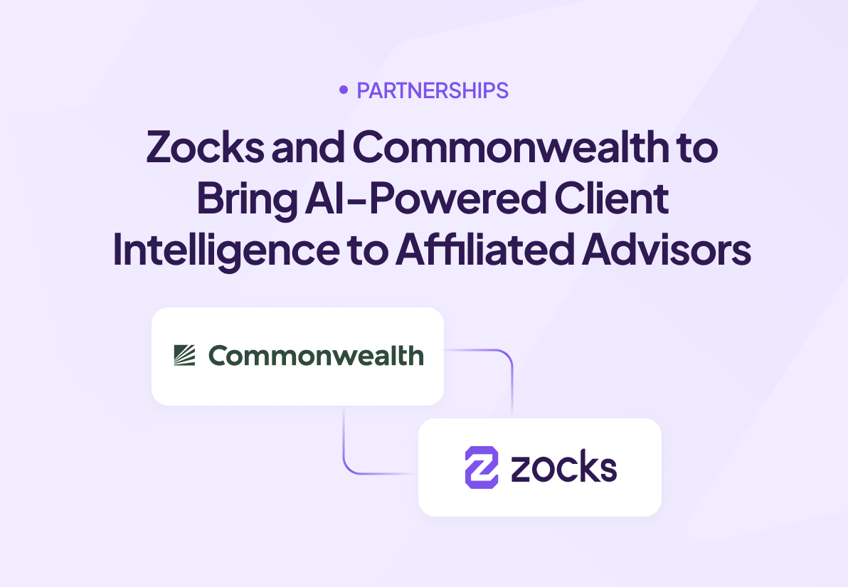 Zocks and Commonwealth to Bring AI-Powered Client Intelligence to Affiliated Advisors