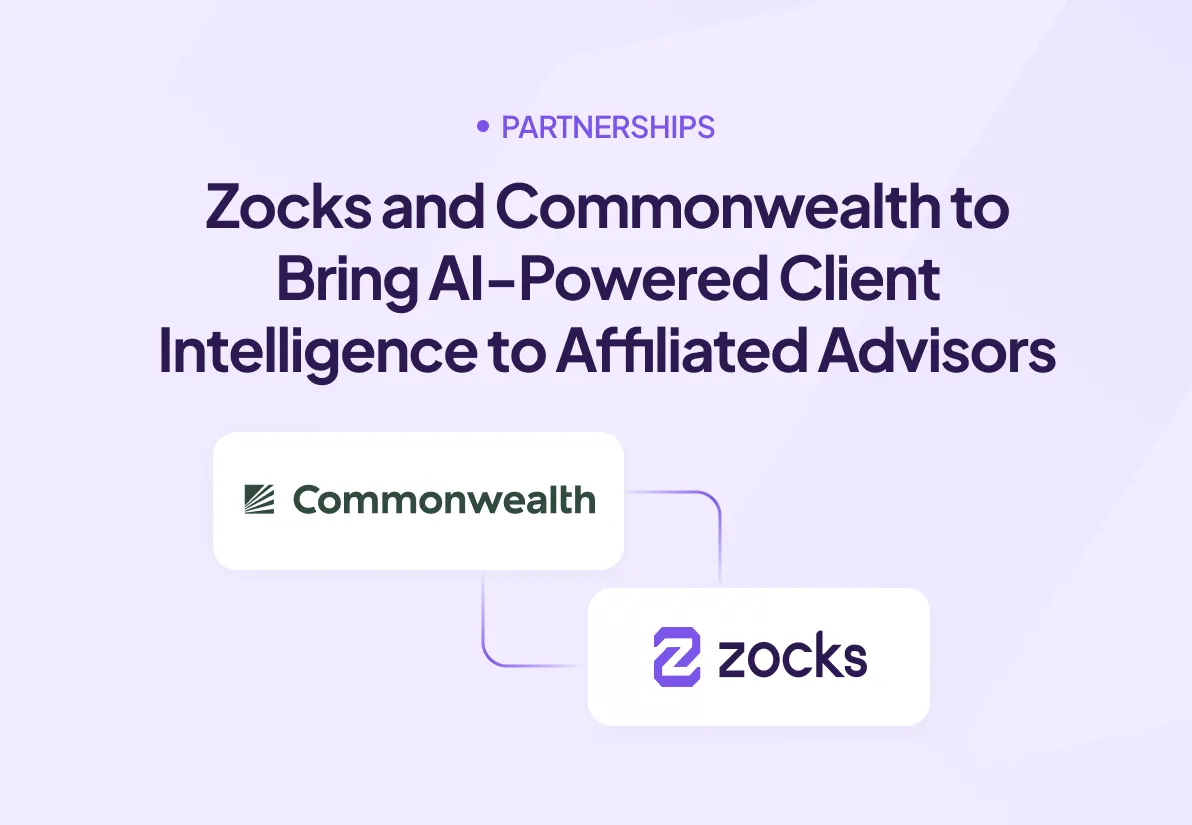 Zocks and Commonwealth to Bring AI-Powered Client Intelligence to Affiliated Advisors