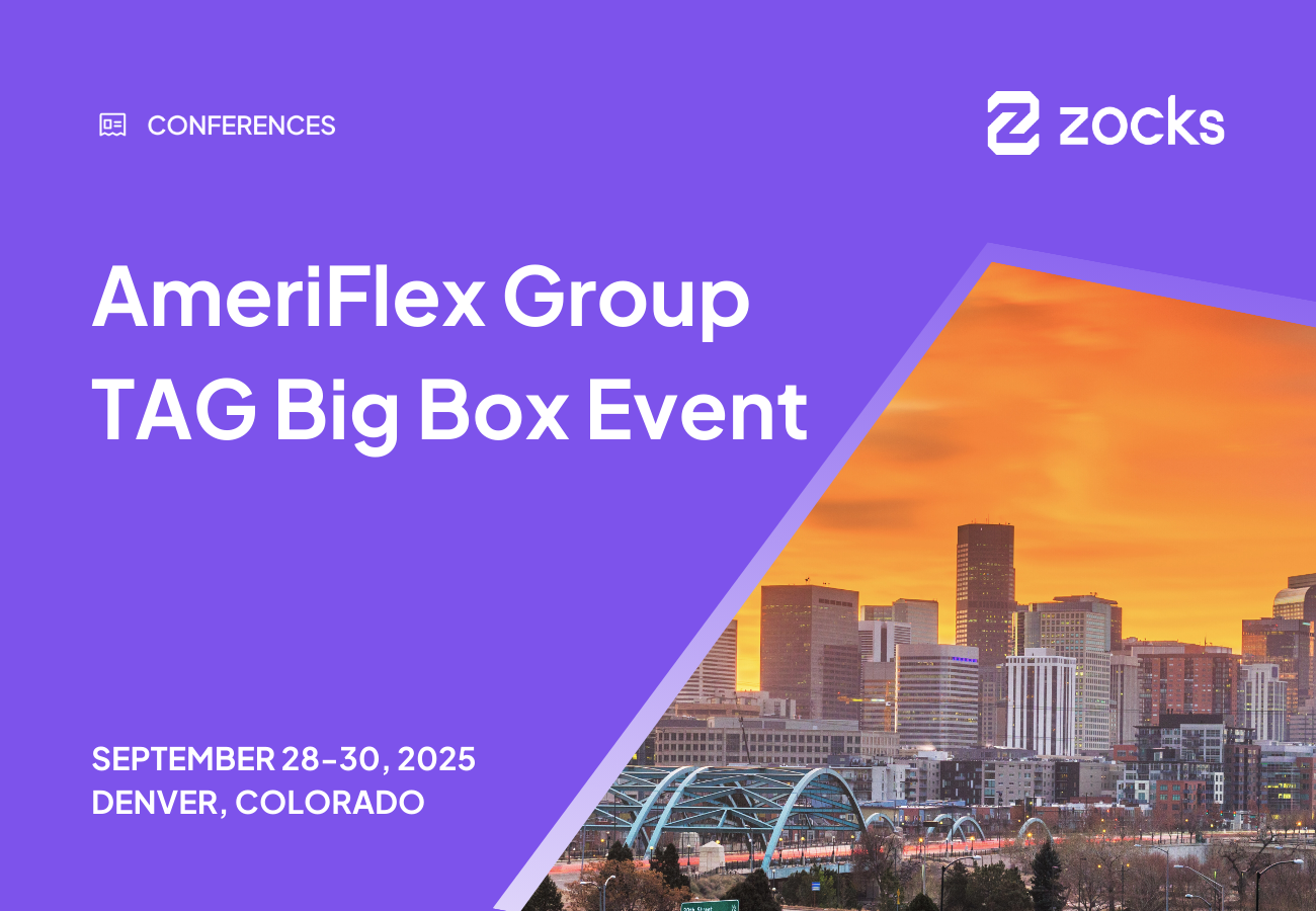 Zocks at AmeriFlex Group TAG Big Box Event