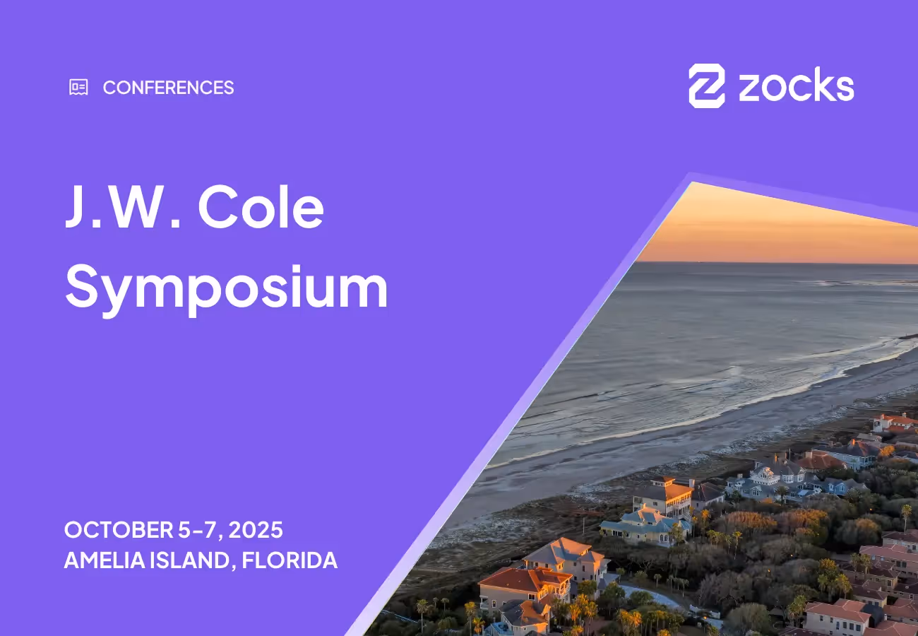 Zocks at J.W. Cole Symposium