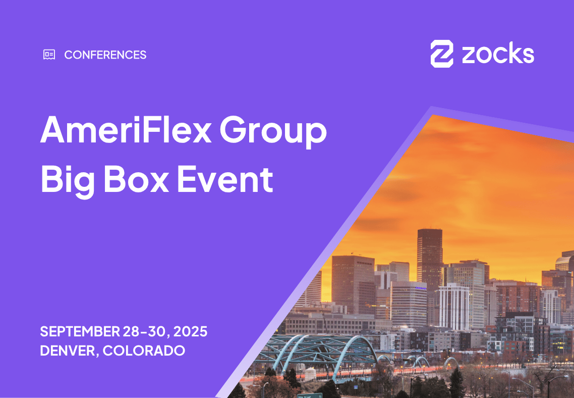 Zocks at AmeriFlex Group TAG Big Box Event