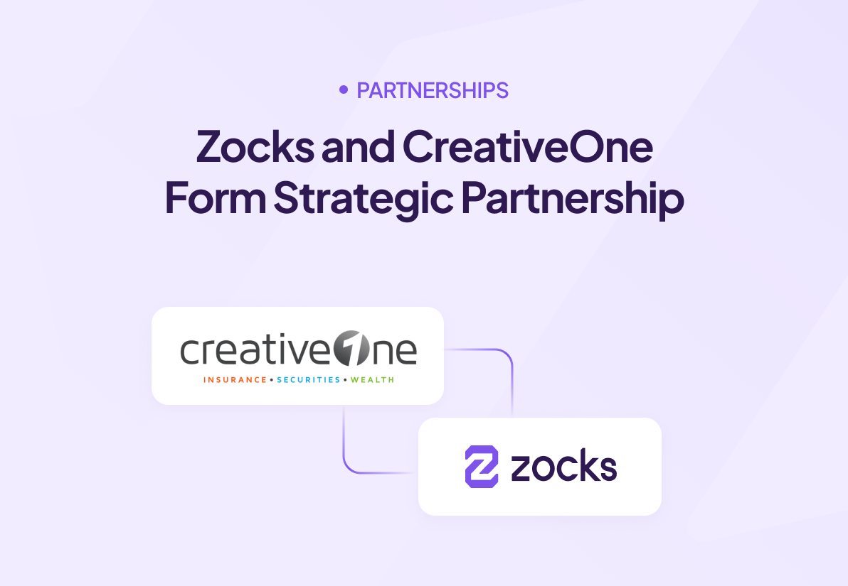 Zocks and CreativeOne Form Strategic Partnership, Deepening Commitment to Advisor-Centered Innovation