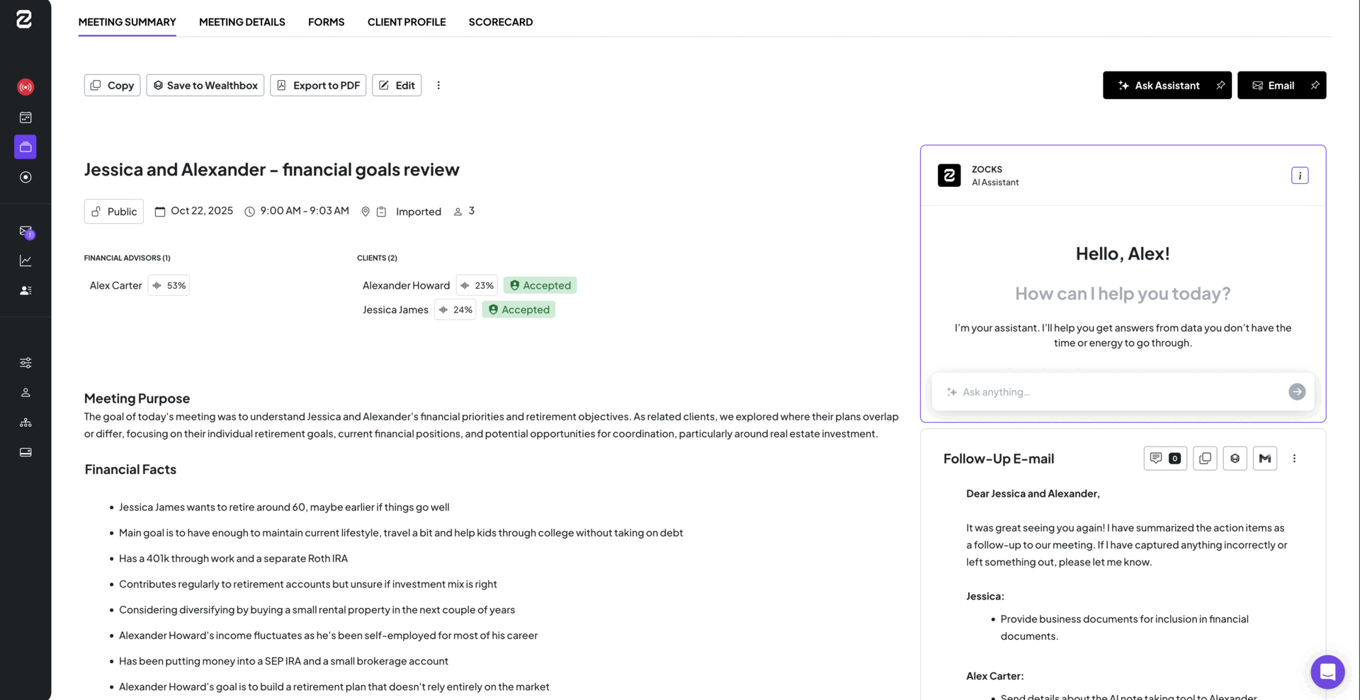 AI Assistant practice intelligence
