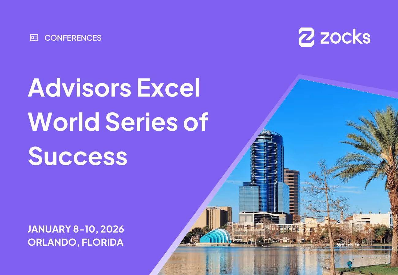 Zocks at Advisors Excel World Series of Success (WSOS) 2026