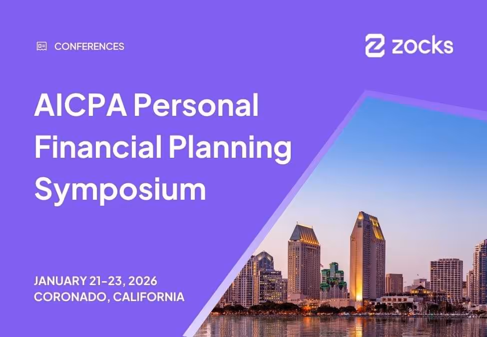 Zocks at AICPA Personal Financial Planning Symposium