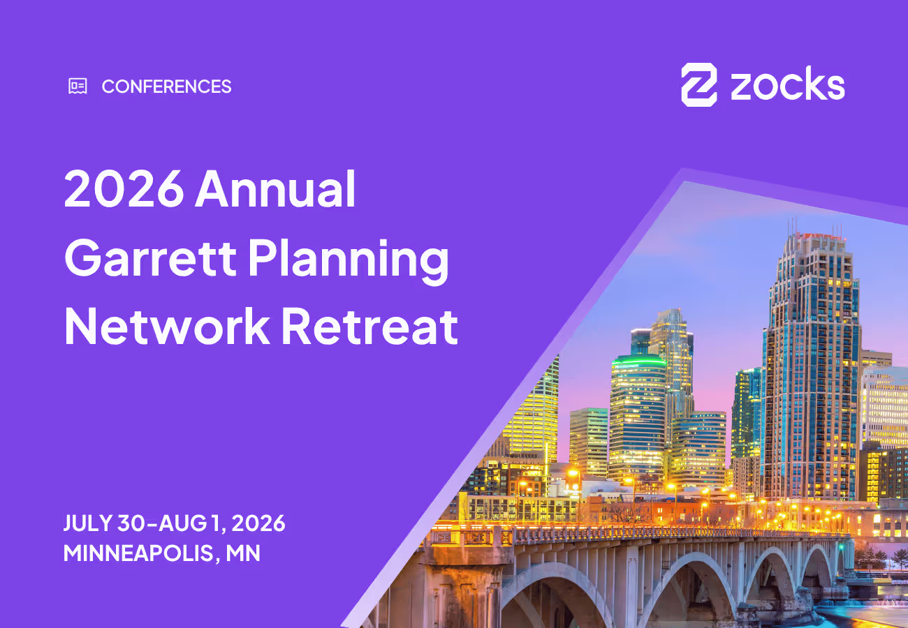 Zocks at the 2026 Annual Garrett Planning Network Retreat